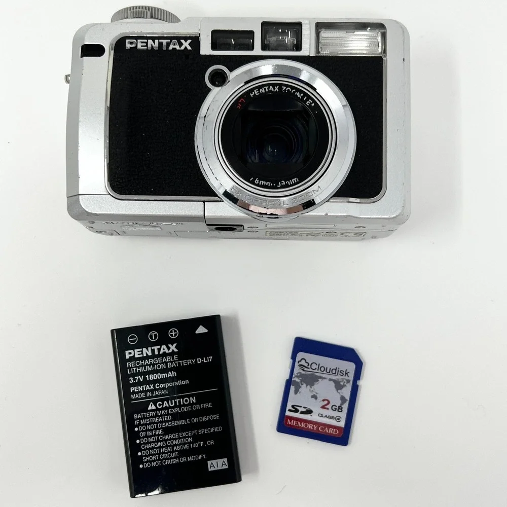 Pentax Optio 750Z 7MP CCD Digital Camera Tested Working READ AS-IS